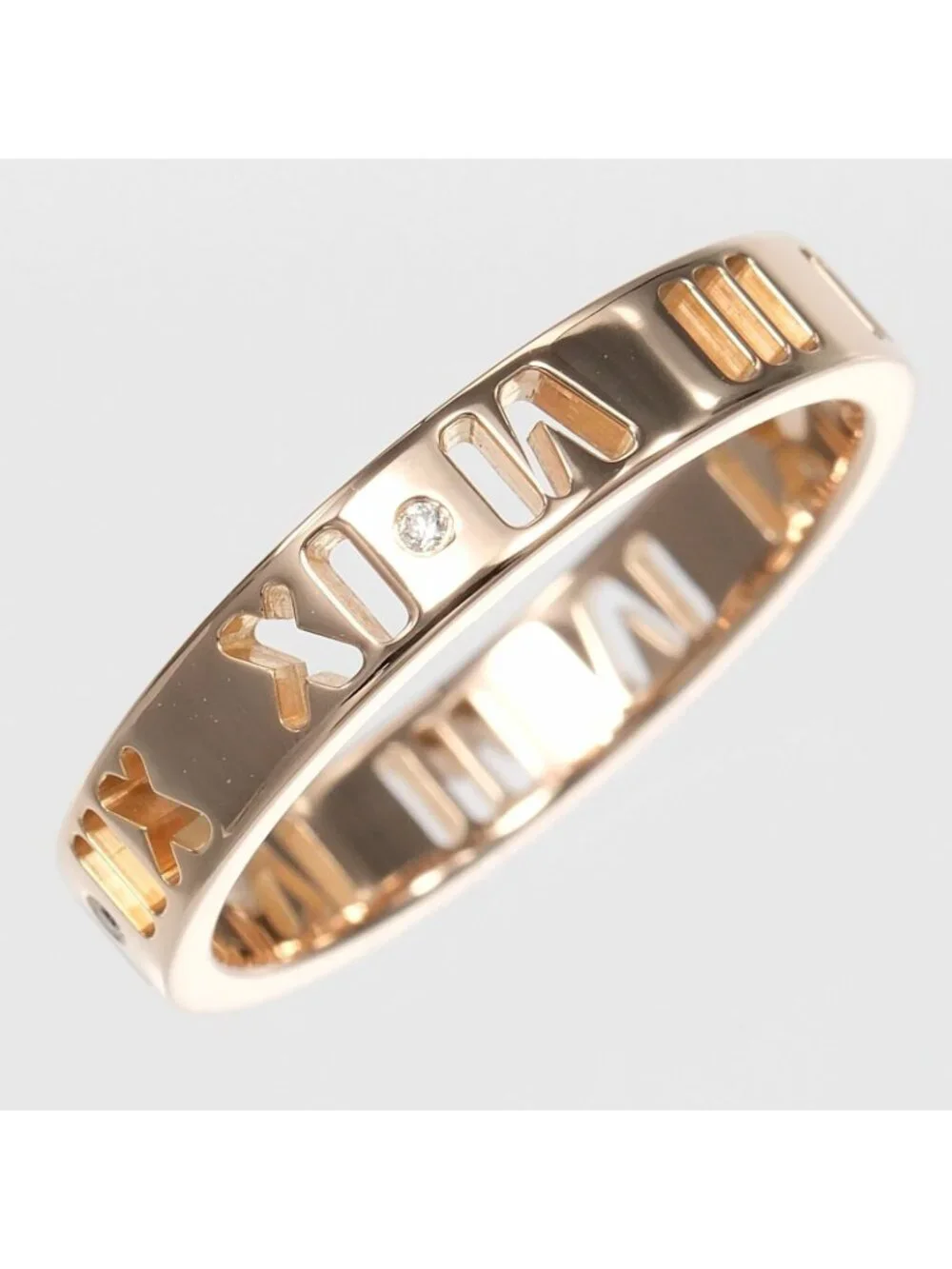 Tiffany & Co Pierced Atlas 18k Yellow Gold Diamond Ring